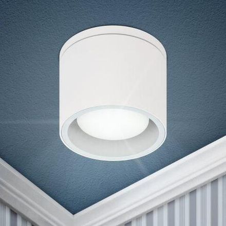 Светильник WL40 WH GX53 IP54 настен./потолочн. спот бел. Эра Б0054415