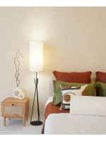 Торшер напольный с абажуром в гостиную современный