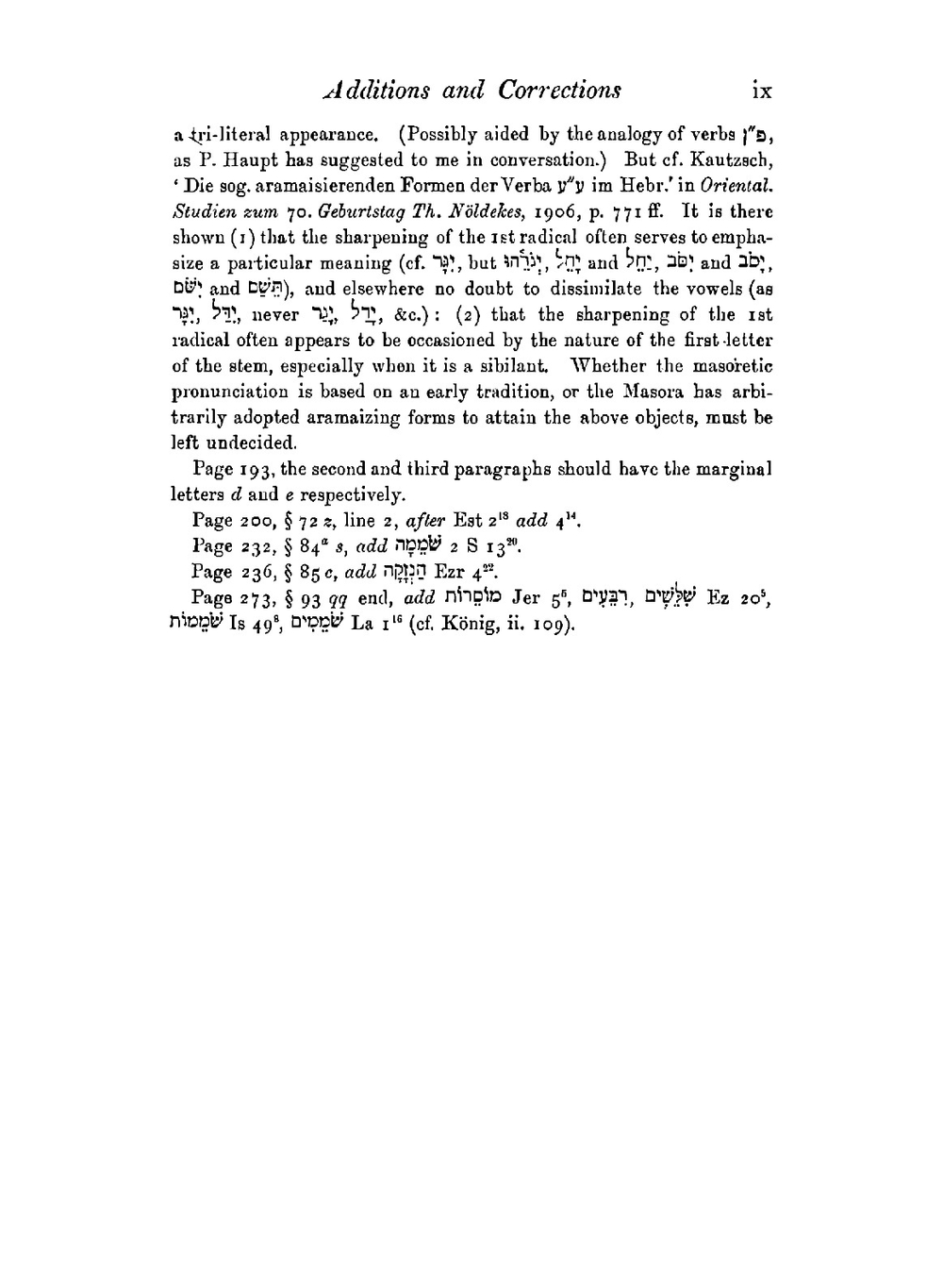 Gesenius' Hebrew Grammar | Kautzsch Emil