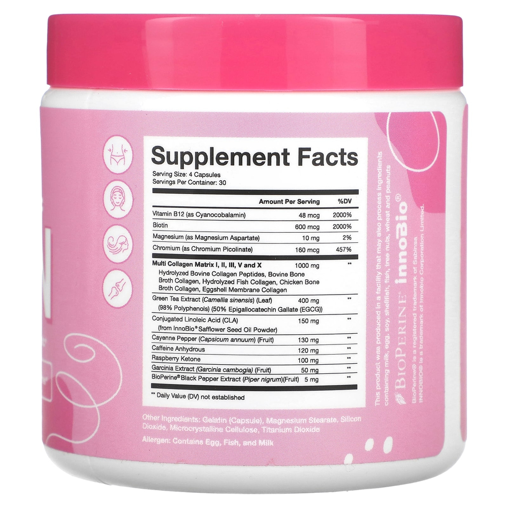 Obvi, Collagenic Burn, 120 капсул