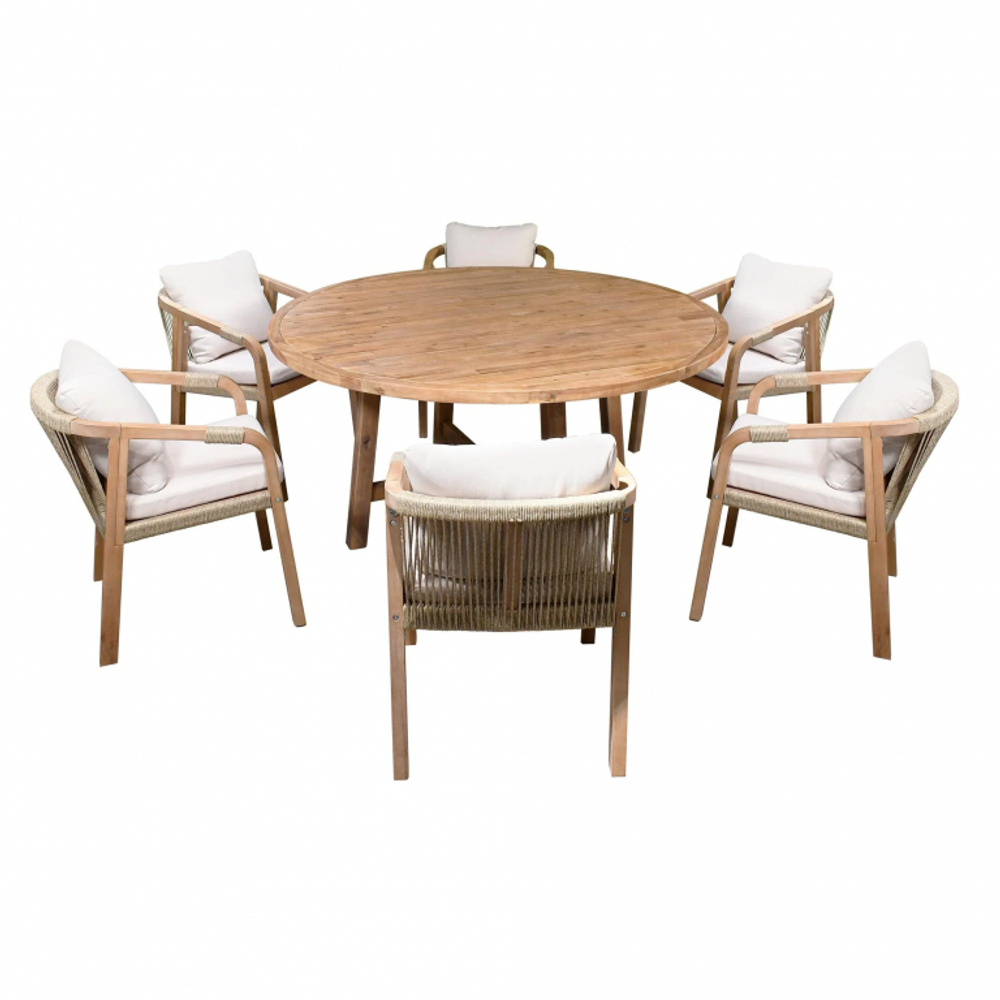 Стол деревянный обеденный Rimini д150