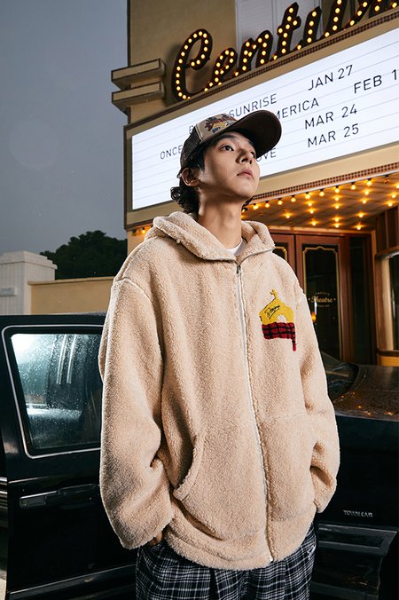 Шерповое худи DONSMOKE "Christmas Special" Oversized Sherpa Hoodie