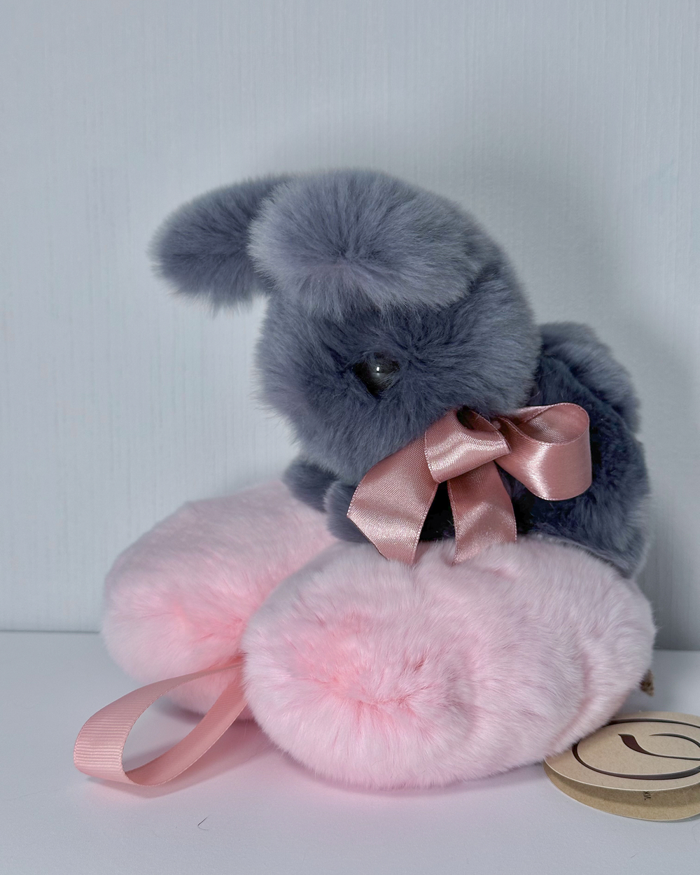 Кролик Тоша маленький (светлый графит)