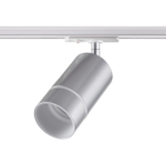 370779 PORT NT21 250 серебро Светильник трековый однофазный трехжильный IP20 GU10 9W 235V ELINA