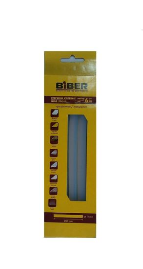 Стержни для термоклеящего пистолета  БИБЕР, 11*200 мм