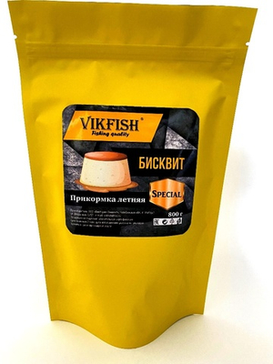 Прикормка VIKFISH Special  Летняя (Бисквит) 800гр.