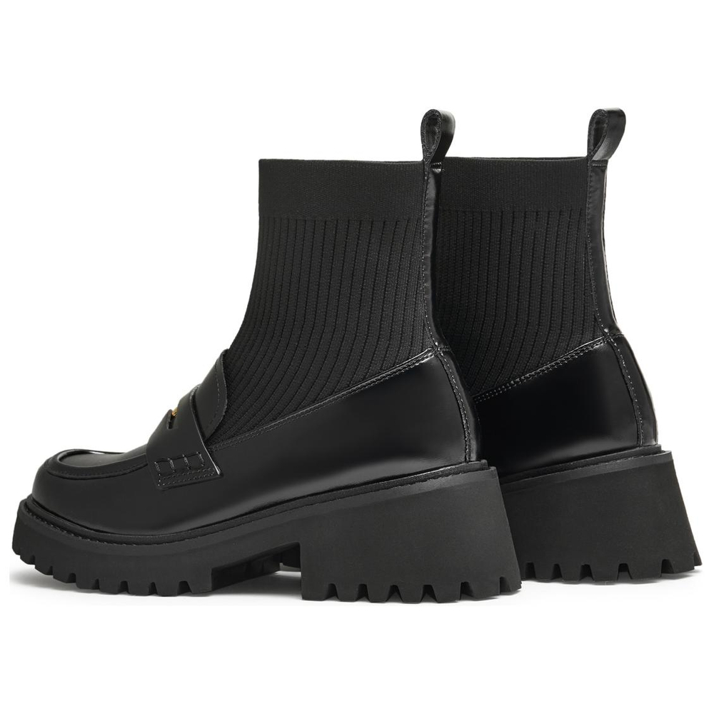 Teenmix Stretch & Sock Boots Women"s Solid Color