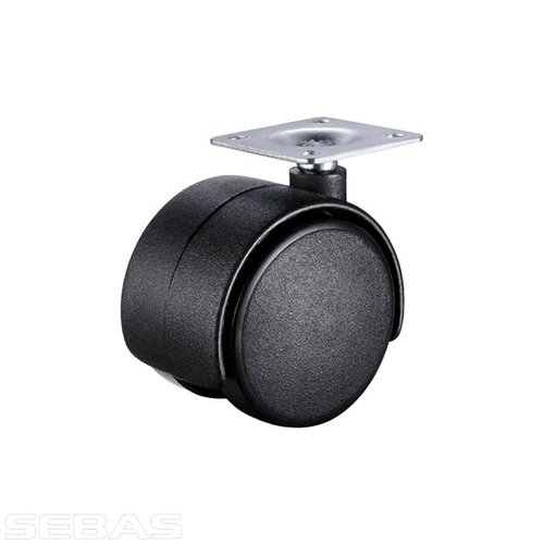 РОЛИК ПЛАСТИК 5СМ ЧЕРНЫЕ