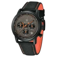 Часы наручные кварцевые BENYAR на кожаном ремешке, черный W9840-01