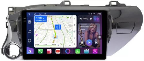 Магнитола для Toyota Hilux 8 2015-2023+ - FarCar S400-TS18 монитор 10.36" QLED на Android 14, CarPlay, 4G SIM-слот