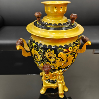 Самовар электрический трехлитровый с художественной росписью «Золотые узоры»