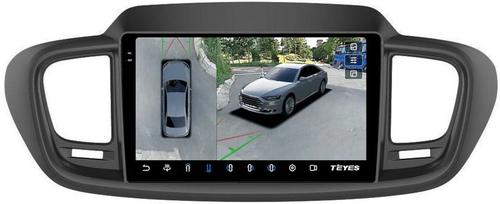 Магнитола для KIA Sorento Prime UM 2015-2020 (рамка большая) - Teyes CC3-2K-360 на Android 10, Быстрая, 2K QLED, CarPlay, 4G SIM-слот, 4 камеры в комплекте