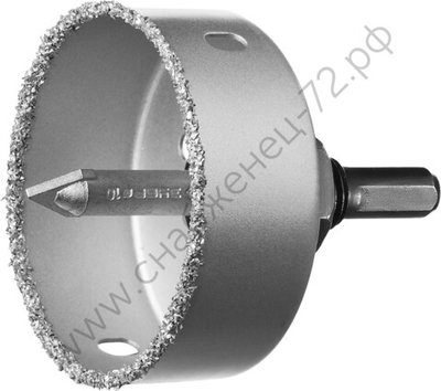 ЗУБР 76 мм, L 25 мм, карбид вольфрама, Коронка-чашка, Профессионал (33360-076)