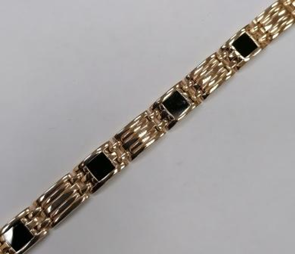 Браслет из золота с ониксом