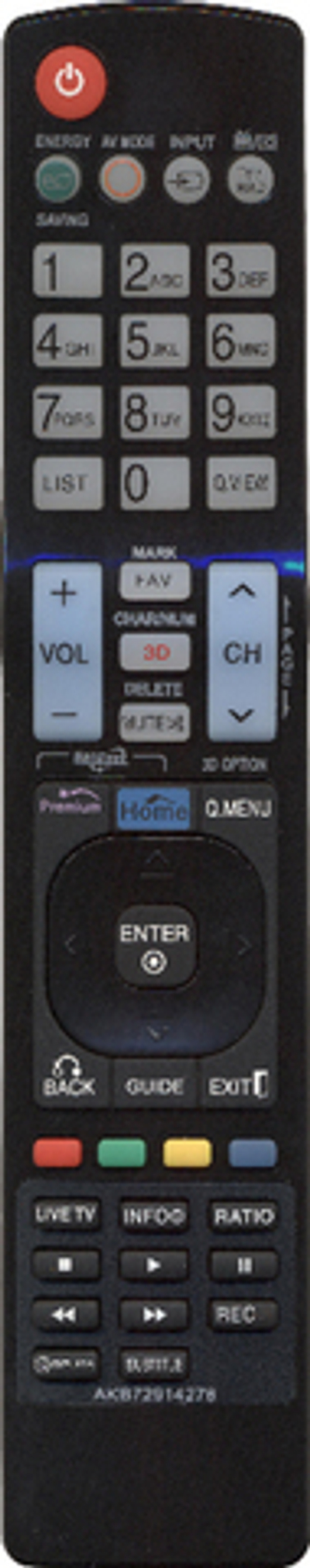 Пульт для LG AKB72914278   HLG293