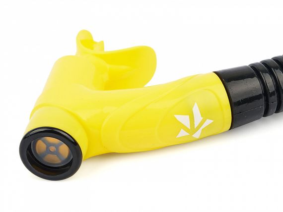 Набор детский маска+трубка в сумке Sargan Панорама-А kids черный/желтый