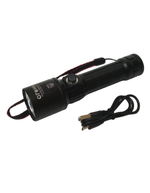 Фонарь ручной, яркий Type-c+Charging bank Огонь MJ619