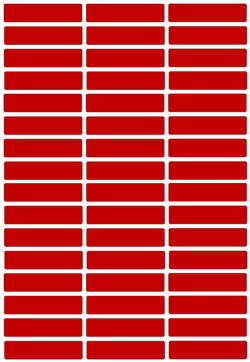 Виниловые наклейки для маркировки Policomprint М13, 42х10 мм. 48 шт.