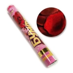 Хлопушка Бумфети 40см Лепестки роз Бордо