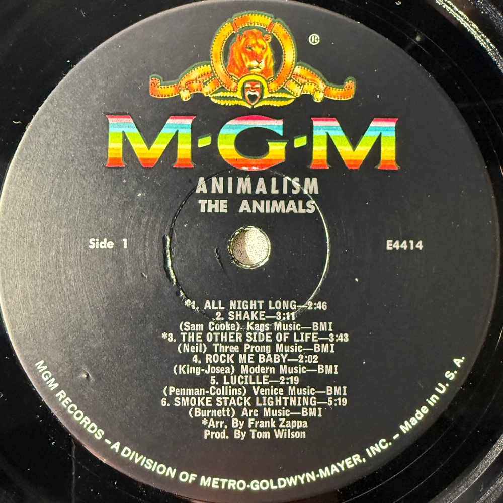 The Animals - Animalism (США 1966г.)