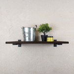 Настенные полки из натурального дерева в стиле Лофт