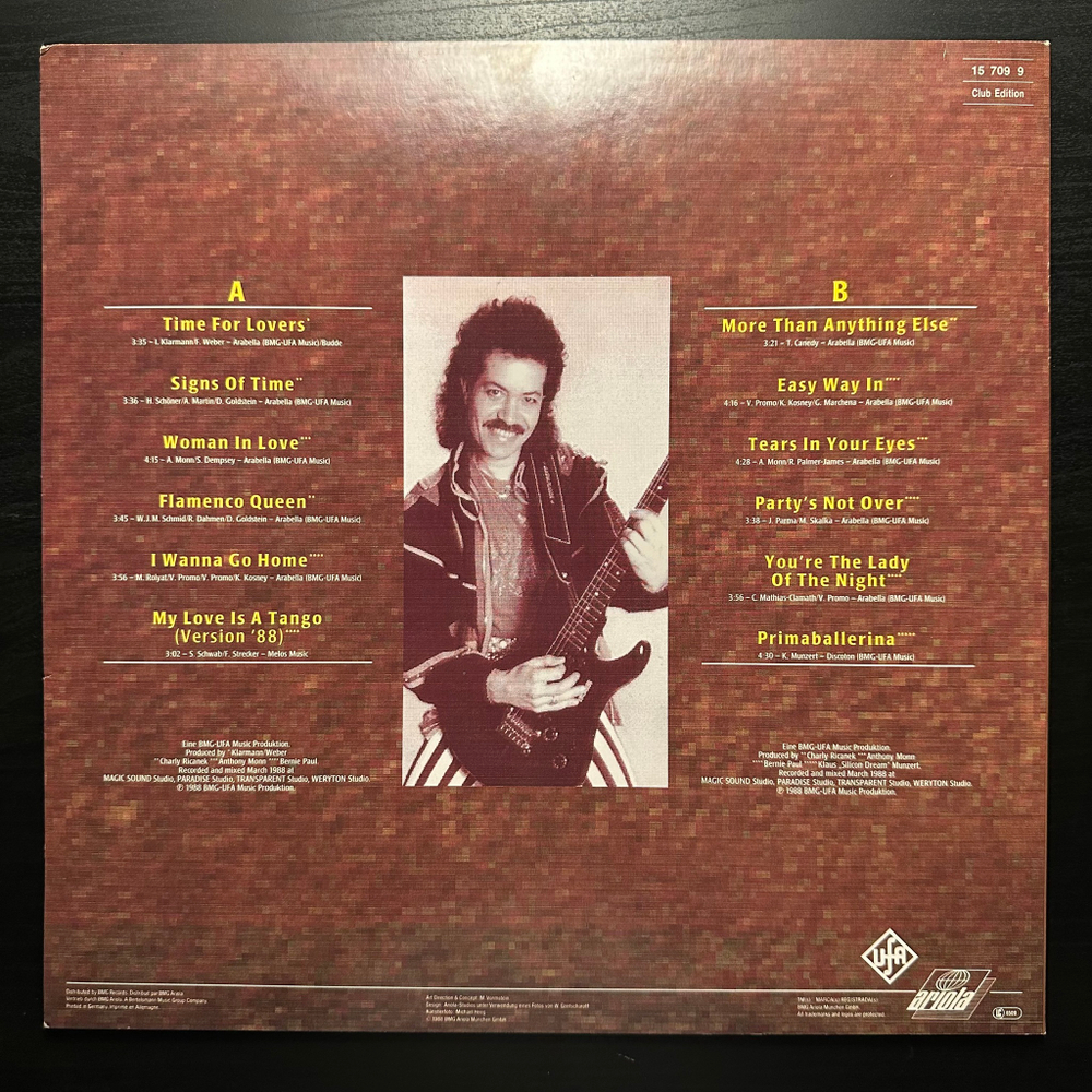 Guillermo Marchena - My Love Is A Tango (Германия 1988г.)