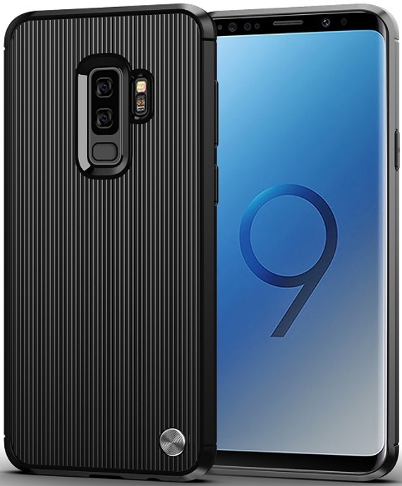 Чехол для Samsung Galaxy S9 Plus цвет Black (черный), серия Bevel от Caseport