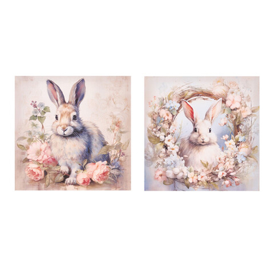 Панно "Кролик Дороти" в ассортименте 30x30x2.5см