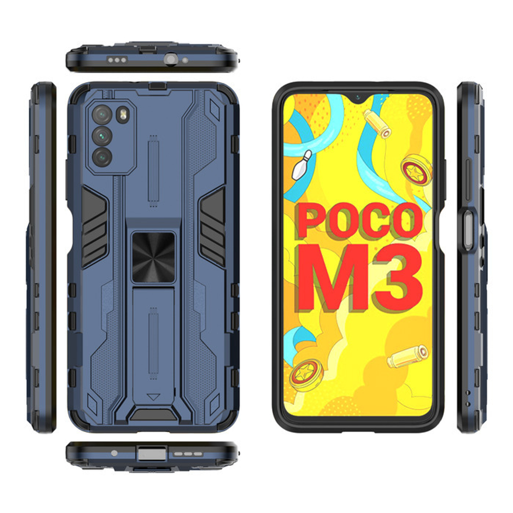 Противоударный чехол с подставкой Transformer для Xiaomi Poco M3