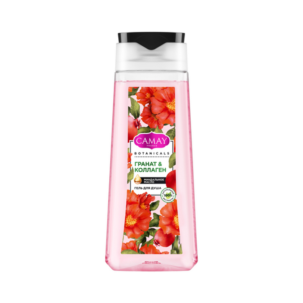 Camay Botanicals Гель для душа Цветы граната 250 мл
