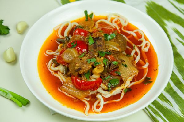 Настоящий узбекский лагман в казане- классический рецепт приготовления в домашних условиях пошагово.