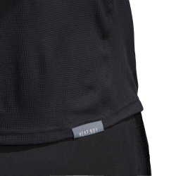 Женская футболка теннисная Adidas Women Tee Heat Ready - black/night metallic