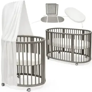 Кроватка STOKKE Sleepi комплект 6 в 1 (Hazy grey)