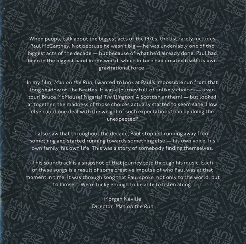 Paul McCartney / Man On The Run (Music From The Motion Picture Soundtrack)(CD)