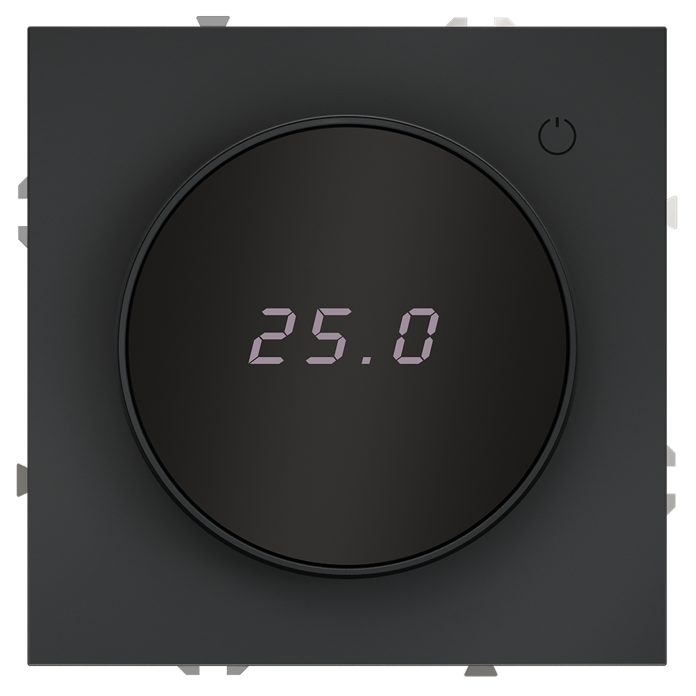 Терморегулятор электронный VOLTUM S70 с индикацией и датчиком, для теплого пола, (графит)