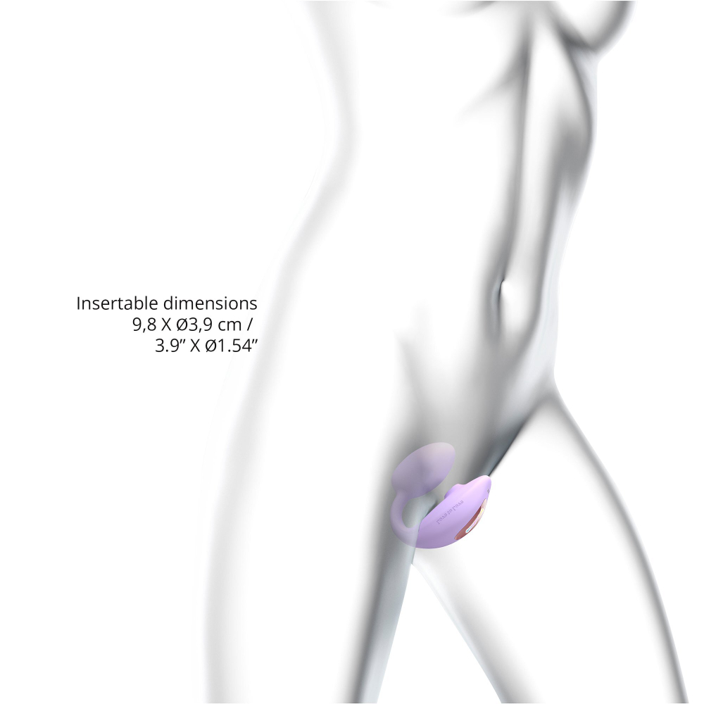 Cтимулятор клитора и зоны G с пультом для пары Love to love WONDERLOVER - VIVA MAUVE