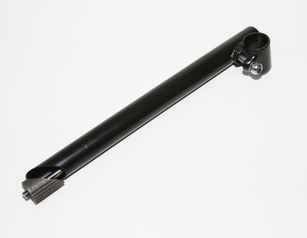 Шток штырь держатель руля D25.4mm L300mm черный для велосипеда