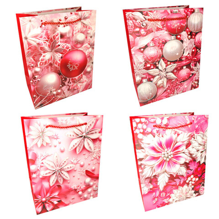 Пакет подар. бум. новогодн. 26*32*10 см 210 гр/м2 "Нежность"