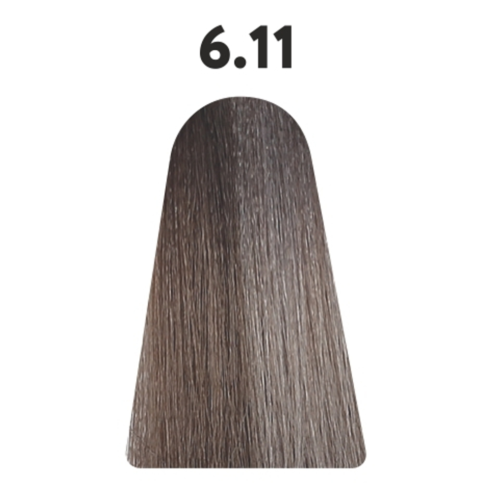 6.11 гель-краска KAARAL Baco Color Glaze темный блондин интенсивно-пепельный - 60 мл.