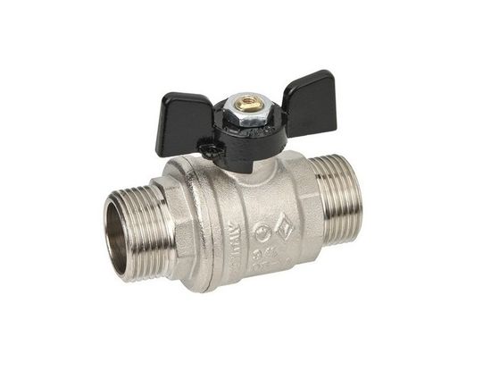 Кран шаровый BUGATTI 3/4" НР-НР с бабочкой