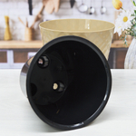 Горшок цветочный Manhattan 3,3л D190мм, молочный шоколад