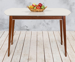 Стол обеденный Арека ПО (бук/тон 1/тон подстолья 6/ножка 7) 80х140(180)