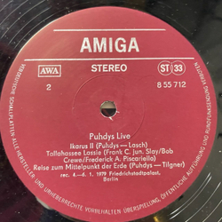 Винтажная виниловая пластинка LP Puhdys Пудис Live (ГДР 1979) (Постер)