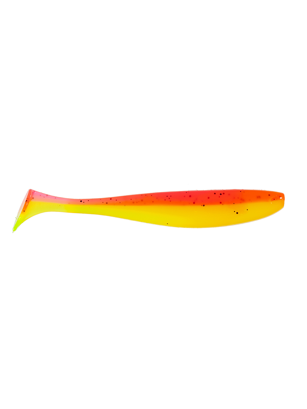 Приманка ZUB-IZI 86мм(3,4")-5шт, (цвет 023) желтый верх-розовый низ