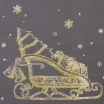 Пакет под бутылку «Новогоднее чудо» 12*35*9 см