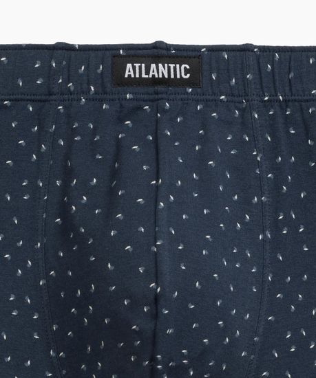 Трусы мужские боксеры (3шт), Atlantic 3MH-199, темно-синий + серый меланж + голубой