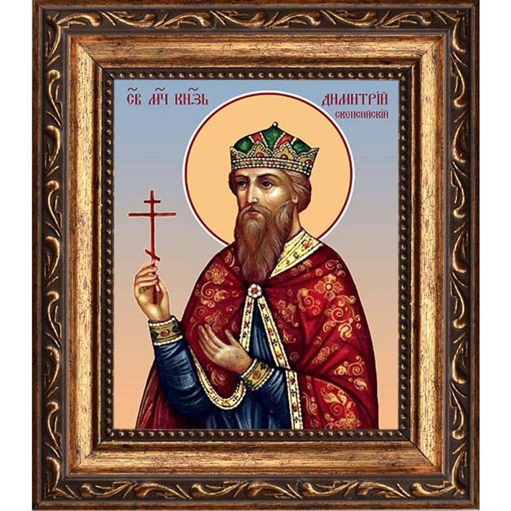 Димитрий Скепсийский (Геллеспонтийский), князь мученик. Икона на холсте.