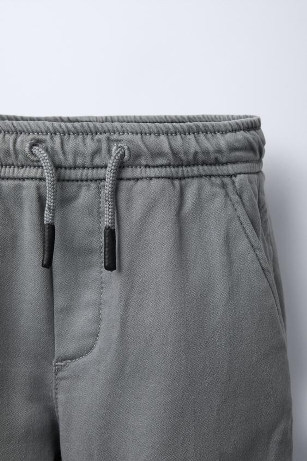 ZARA БРЮКИ КАРГО SOFT, ЛИНЯЛЫЙ СИНИЙ