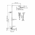 Душевая система WasserKraft Aisch 5500 SET2670 Thermo золото матовое