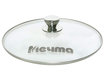 Крышка 30см стеклянная c металлическим ободком